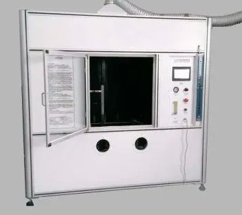 UL1581 জ্বলন পরীক্ষার মেশিন উল্লম্ব অনুভূমিক বড় জ্বলন চেম্বার