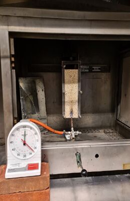 EN ISO 11925 বিল্ডিং উপকরণগুলির জ্বলনযোগ্যতা পরীক্ষা - একক অগ্নি উত্স পরীক্ষা