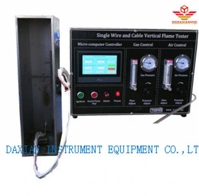 ASTM D 6096-21 DX8363 ওয়্যার টেস্টিং সরঞ্জাম একক তারের জন্য উল্লম্ব শিখা পরীক্ষা IEC 60332-1