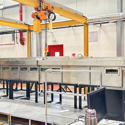 ASTM E84 ফ্লেম স্প্রেড টেস্ট চেম্বার প্লেনাম কেবল স্মোক ডেনসিটি UL910 স্টেইনার টানেল 7.6m